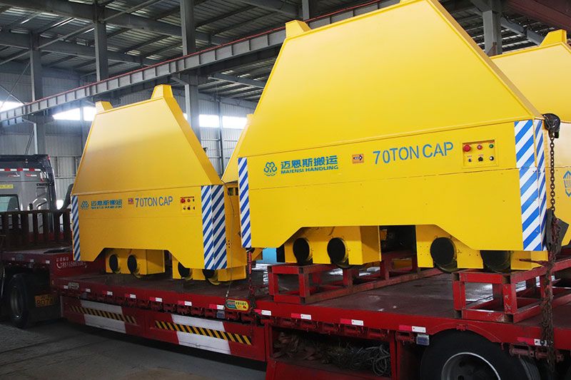 江蘇某客戶 70噸低壓軌道供電鋼包車(chē) 成功交付