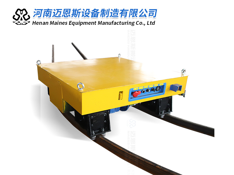 弧形軌道車(chē)電動(dòng)地軌轉(zhuǎn)變車(chē)試機(jī)成功